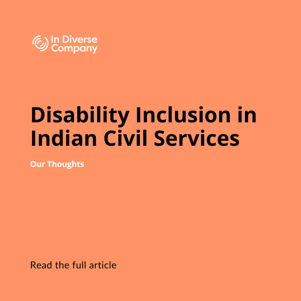 Disability Inclusion in Indian Civil Services – Our Thoughts - visual